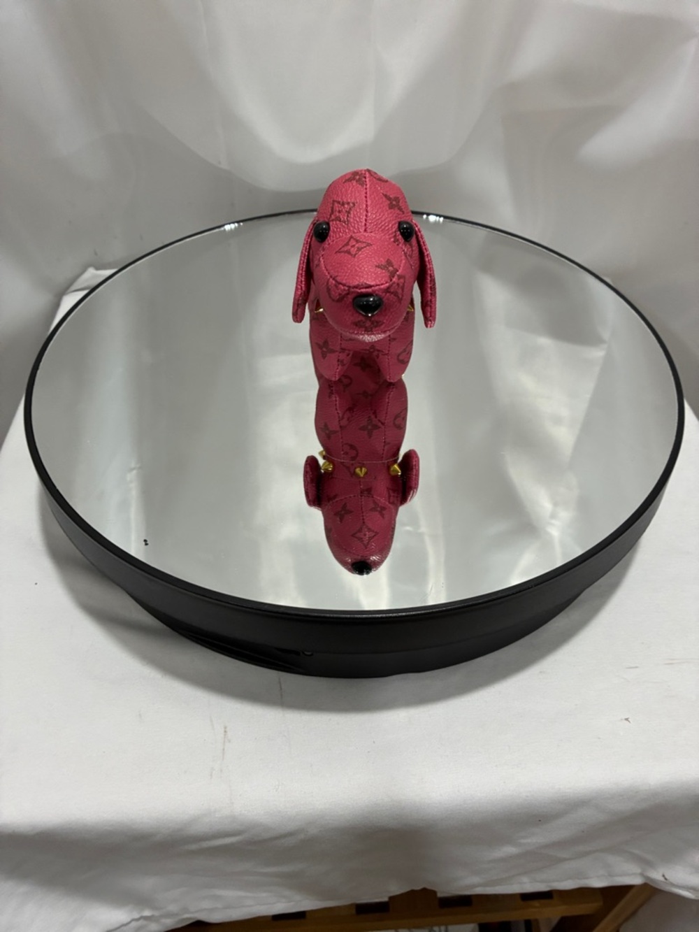 Luxury Hot Pink Dachshund purse, charm
NWT